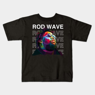 Rod Wave Pop Art Kids T-Shirt
